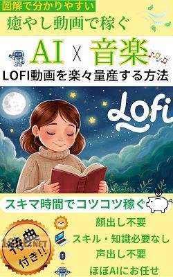 癒やし動画で稼ぐ!AI X 音楽LOFI動画を楽々量産する方法【在宅副業】【AI】【入門書】ChatGPT_Stable Diffusion_使い方_Bing image creator_初心者_プロンプト